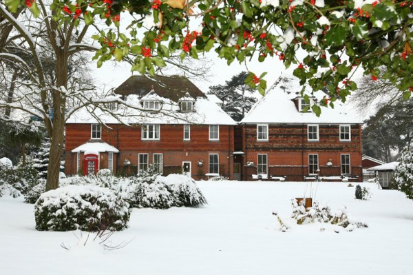 RedHouse Nursing Home in the snow - Canterbury