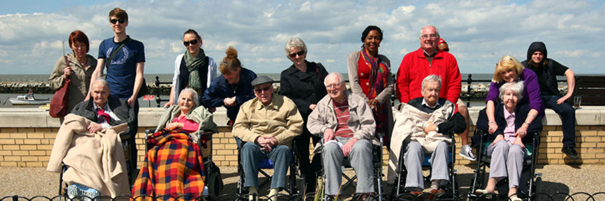 Residents at the seaside